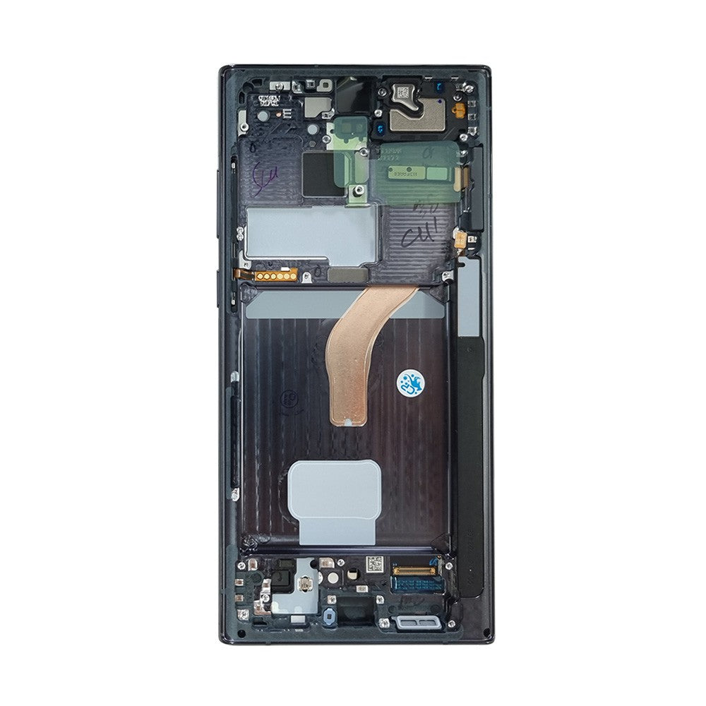 Samsung Galaxy S22 Ultra 5G S908B OLED Screen Replacement Digitizer GH82-27488A (Gold)-Phantom Black Samsung Galaxy S22 Ultra 5G S908B OLED Screen Replacement Digitizer GH82-27488A (Gold)-Phantom Black